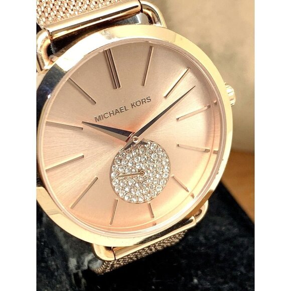 Michael Kors Women's Watch MK3845 Portia Quartz 37mm Rose Gold Stainless… - Picture 1 of 13